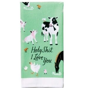 Blue Q - Holy Shit I Love You - Dish Towel